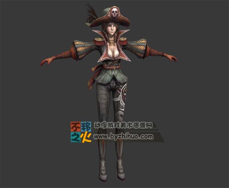 性感 美女 海盗 海贼 模型