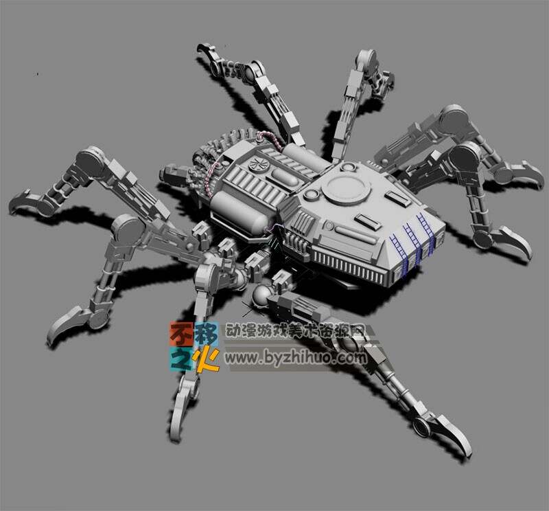 蜘蛛坦克 Max模型