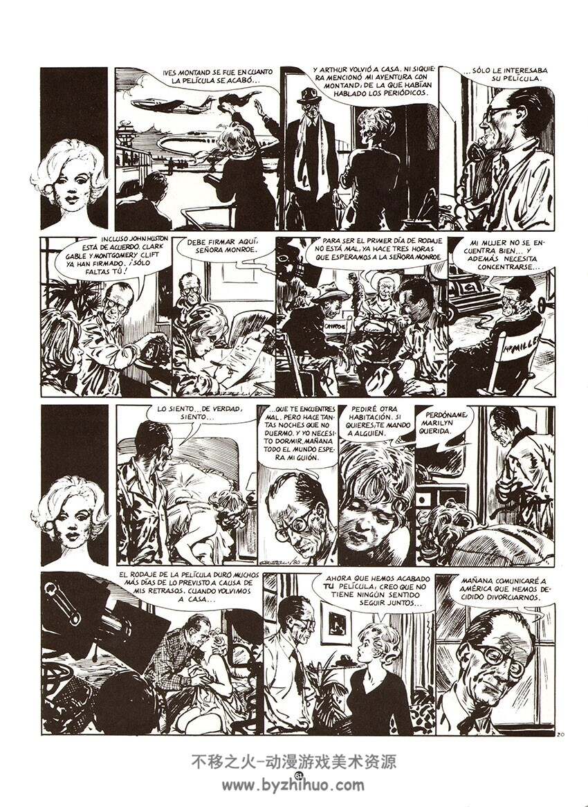 Marilyn Super Star de los 50 玛丽莲梦露插图+漫画 Pepe Gonzalez - otros