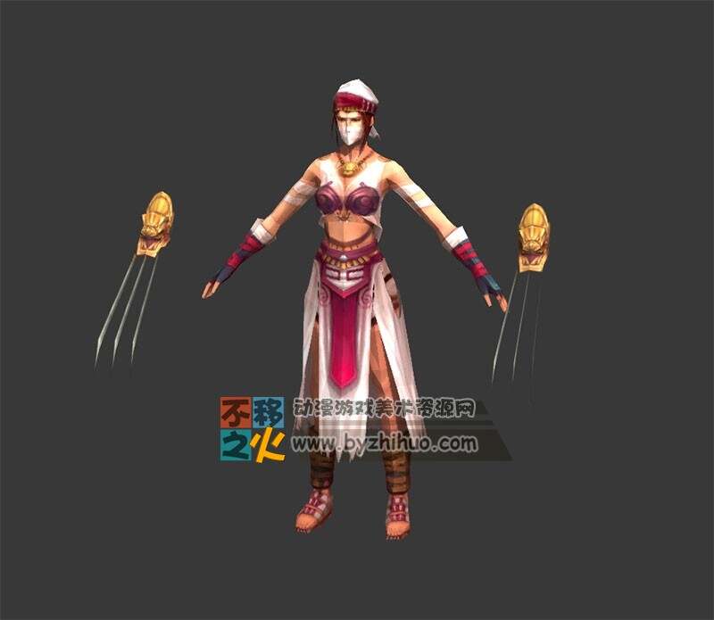 西域 美女 蒙面 刺客 模型