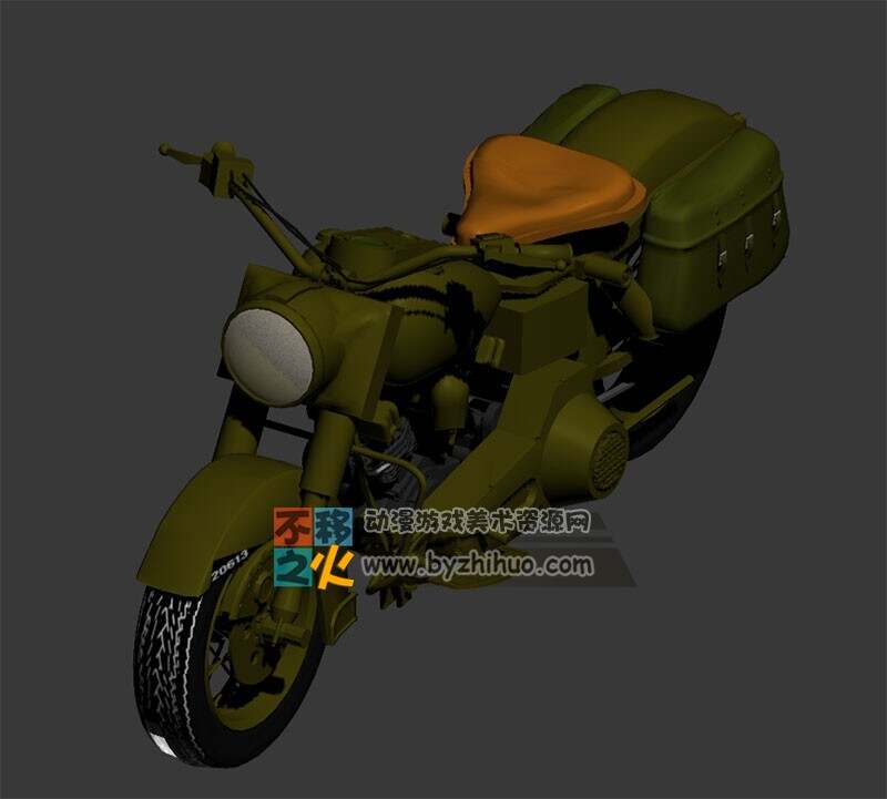 军用摩托 Max模型