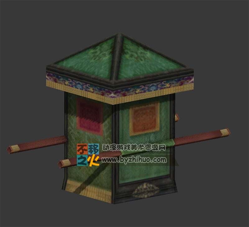 青色小轿 Max模型