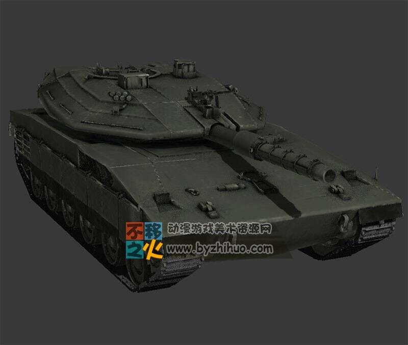 战队坦克2号 Max模型
