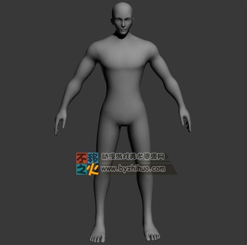 帅哥 裸体 标准体型 模型