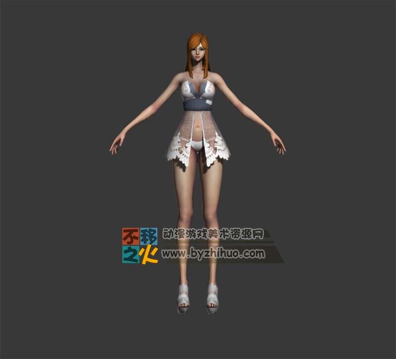 长发 美女 御姐 性感 内衣 模型