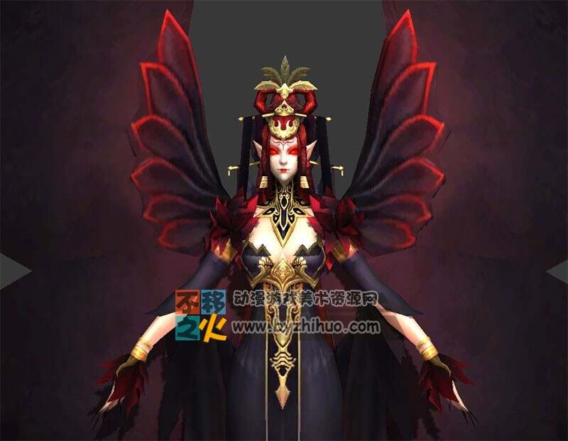 古装 妖精 妖怪 蝴蝶精 模型