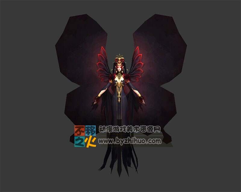 古装 妖精 妖怪 蝴蝶精 模型