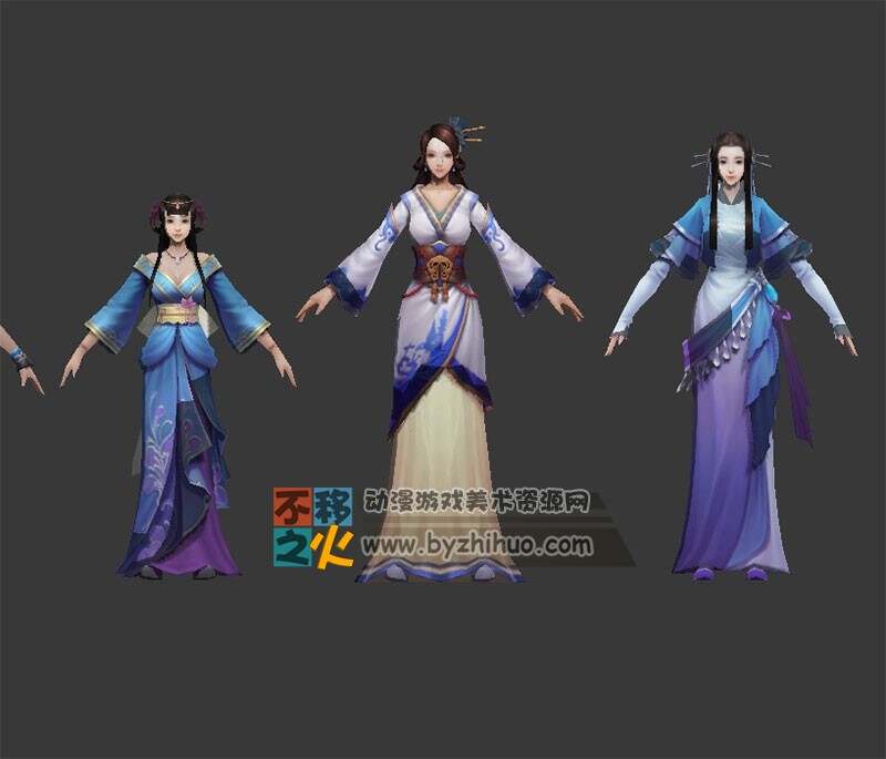 古装 美女 女孩 少女 模型