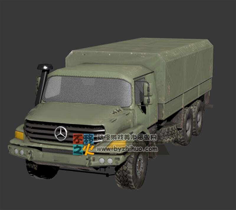 大陆 军用 运输车 Max模型
