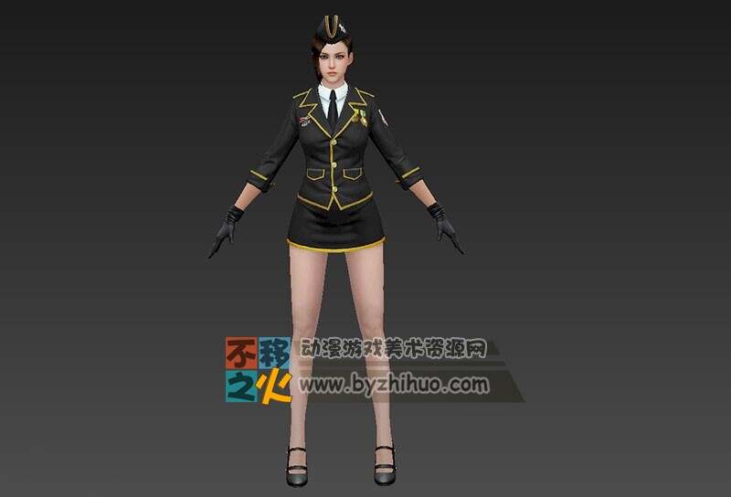 美女 制服 警察 模型
