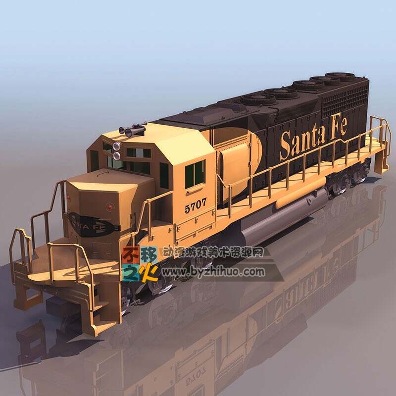 运输 运货火车头 3DS模型
