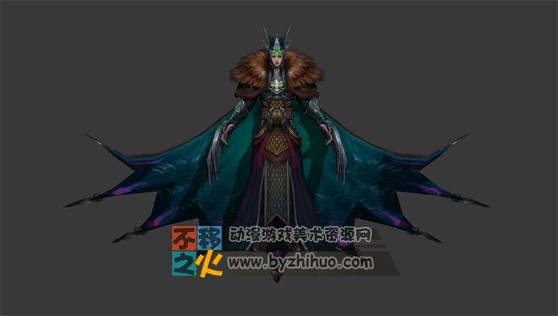 反派 披风 帅哥 古装 模型