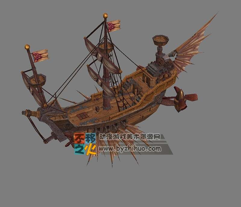 古风海上船 战船 Max模型