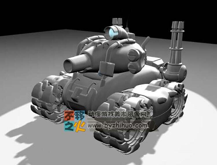 好多有点Q的小型坦克合集 Max模型