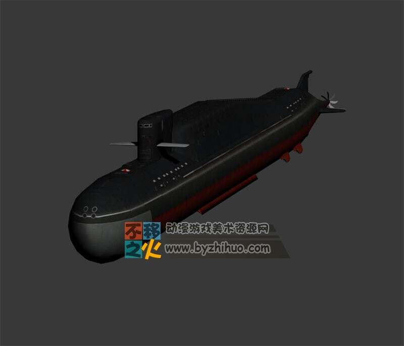 次世代 潜水艇 Max模型