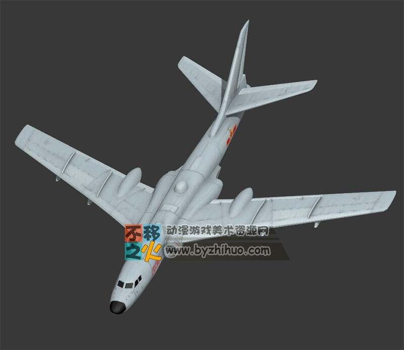H6K 轰-6K 轰炸机 3D模型