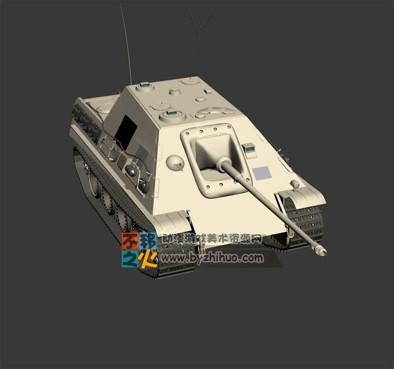军用小型坦克 3D模型