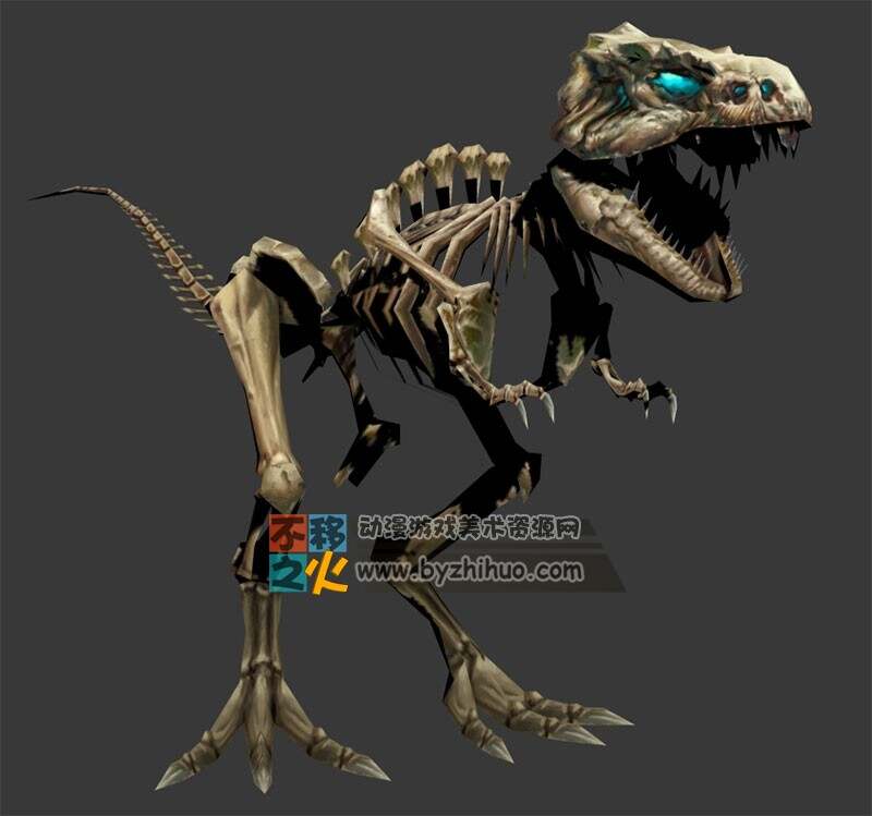 亡灵龙 恐龙骨架 Max模型