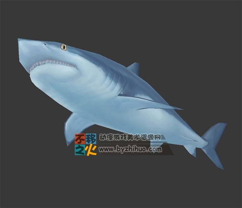 水中霸主 鲨鱼 Max模型