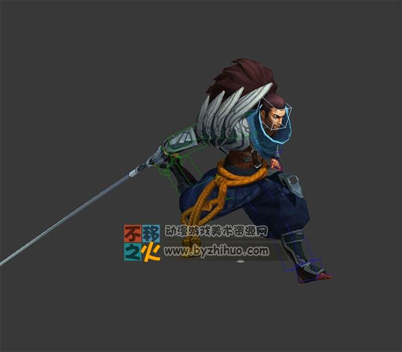 疾风剑豪 亚索3D模型 带跑步动作