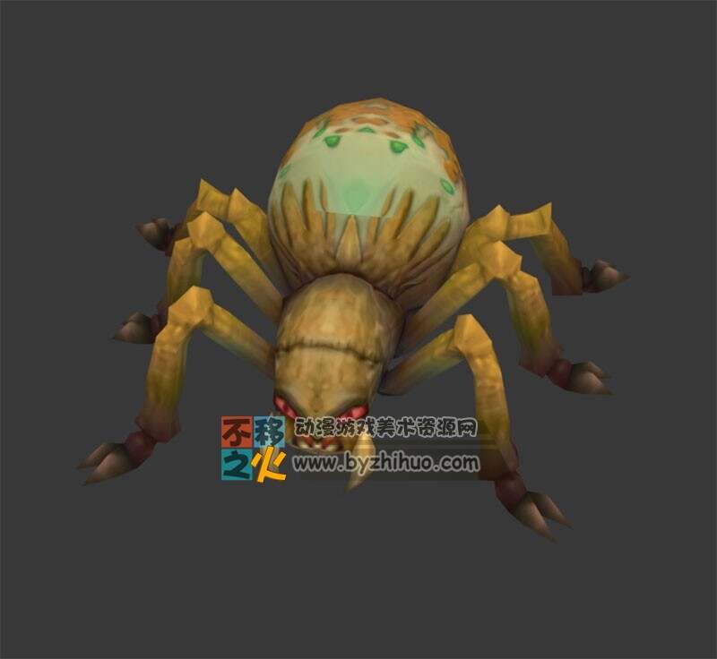蜘蛛 怪物 Max模型