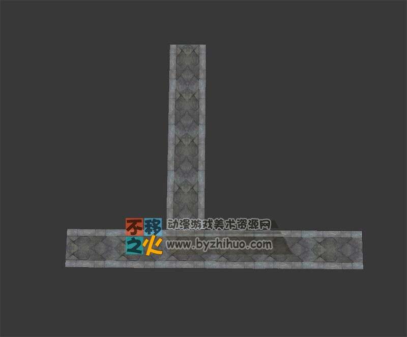 石板路面模型
