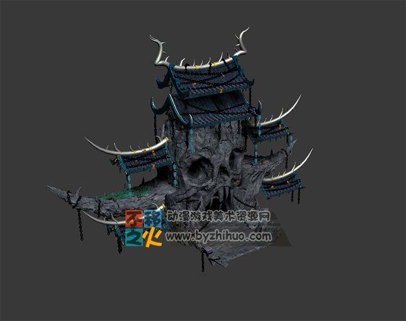 魔城城门模型