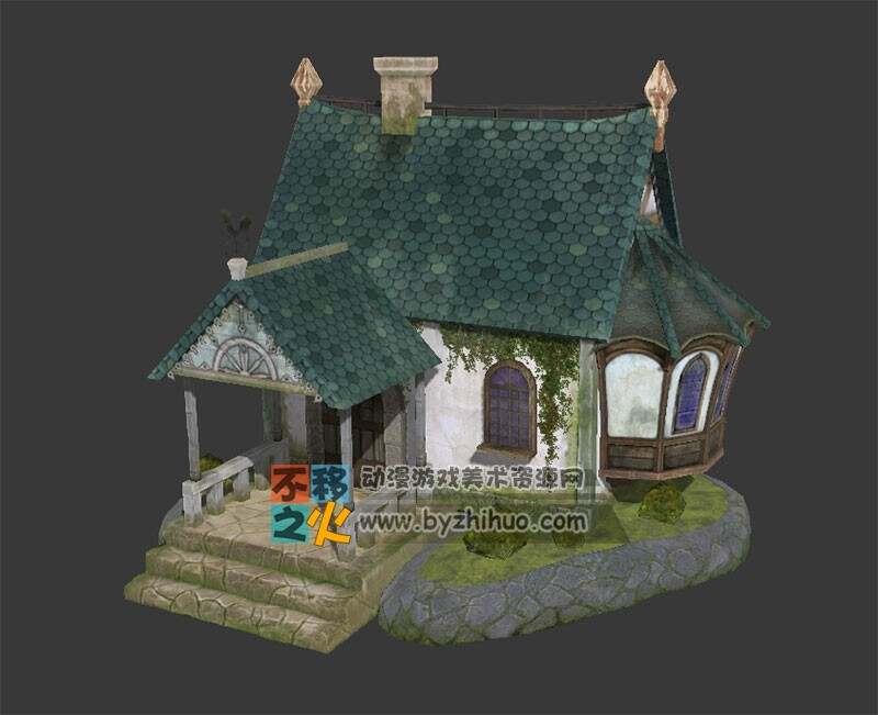 欧洲风格小屋模型