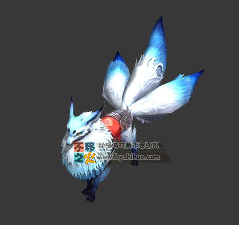 三尾白狐坐骑 Max模型