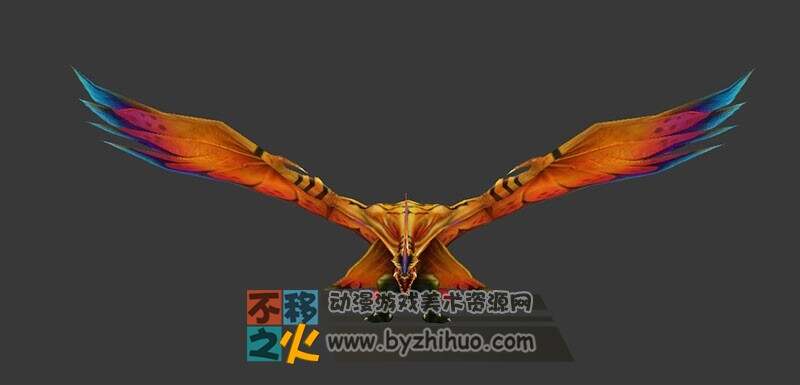 双翼彩羽飞龙 Max模型
