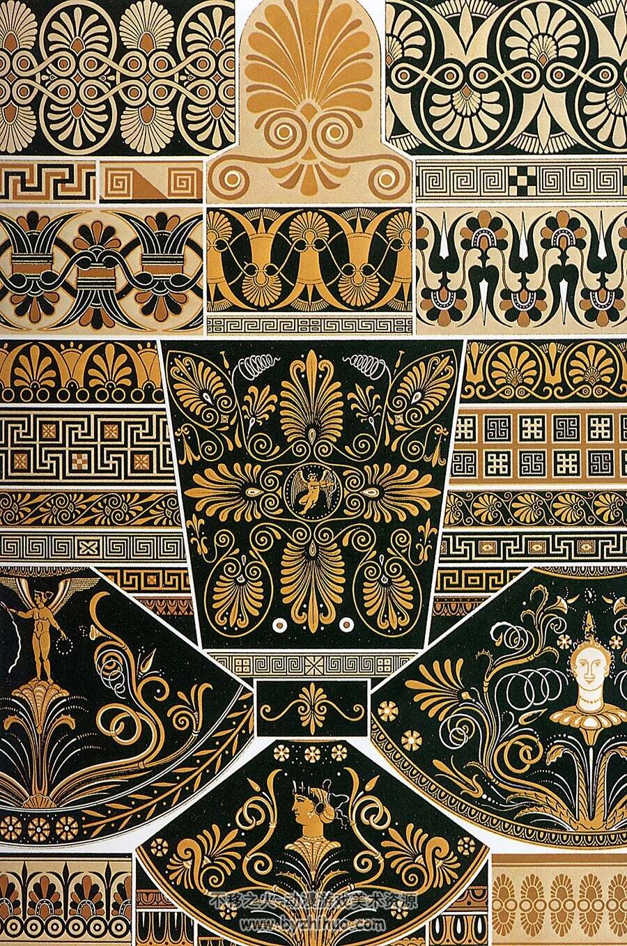 OPHAMEHT 中世纪文艺复兴时期装饰古典花纹图案