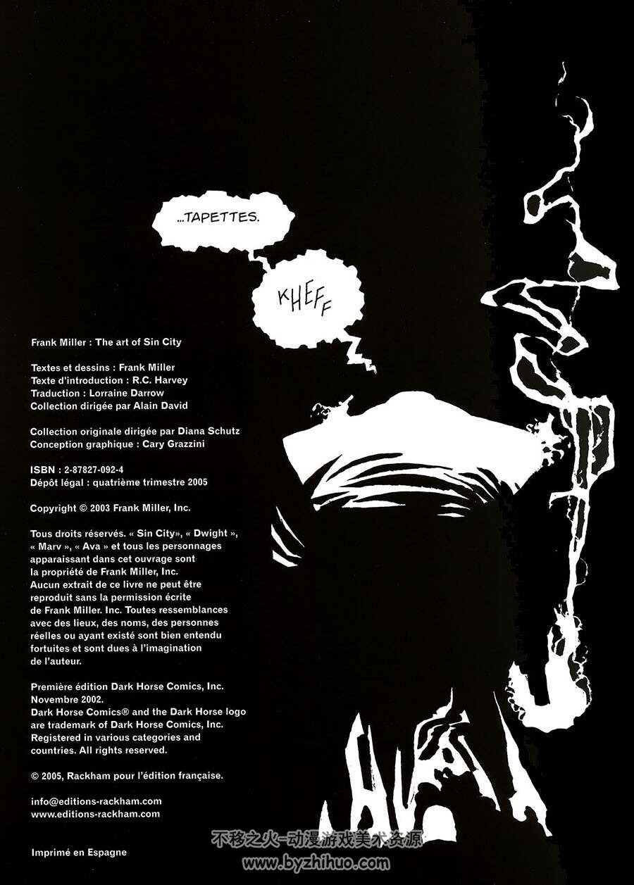 The Art Of Sin City 罪恶之城 漫画艺术画集 Frank Miller