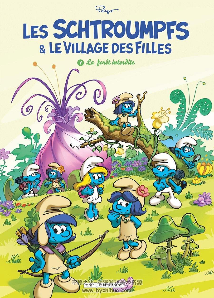 Les Schtroumpfs et le Village des Filles 第一册 蓝精灵漫画