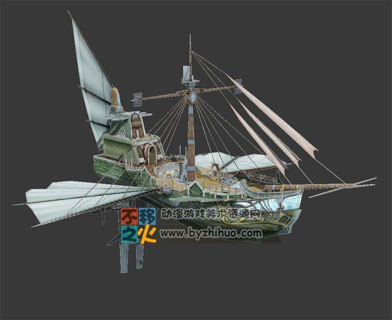 飞艇木船模型