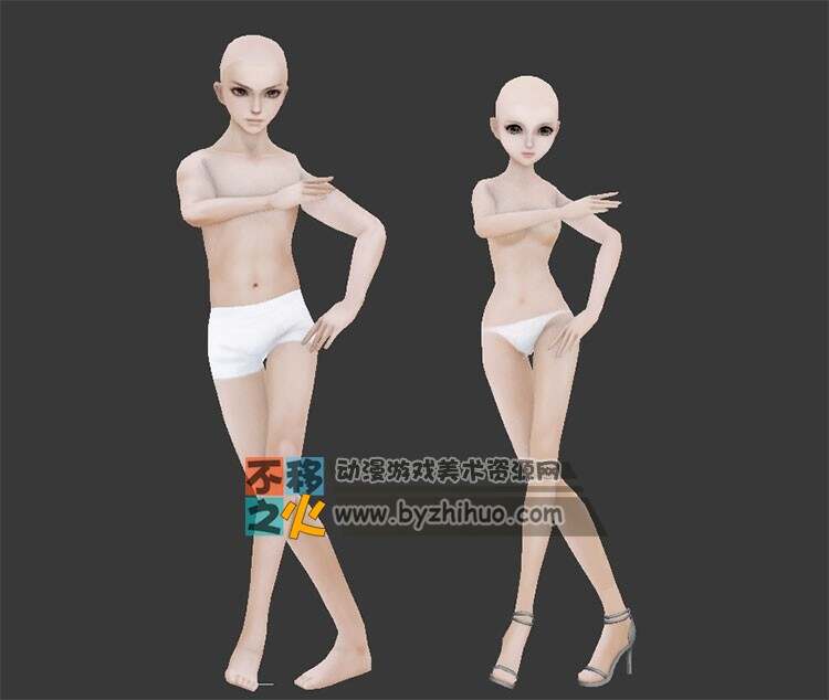 跳舞男女 Max模型