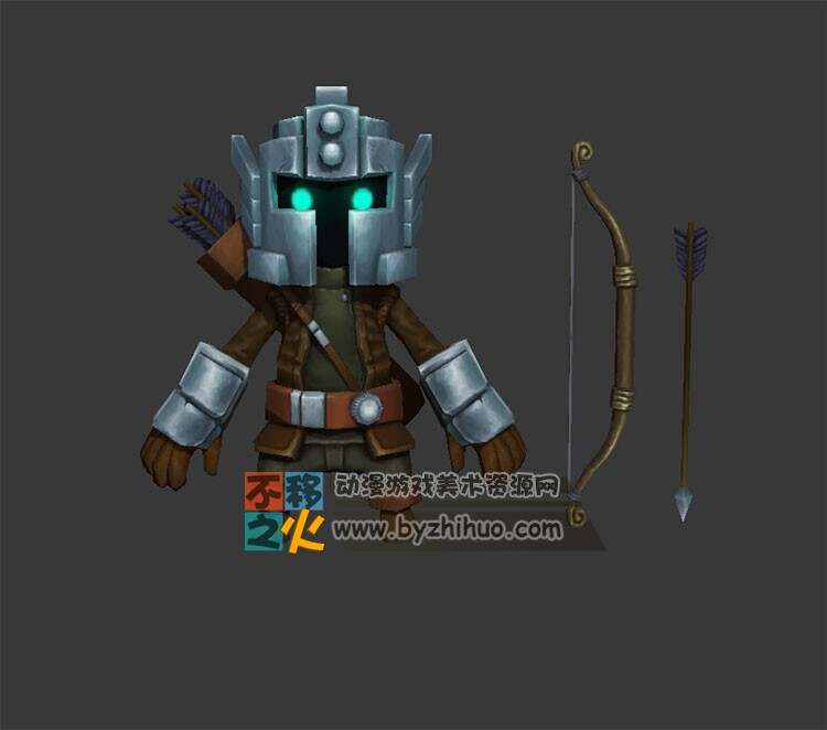 Q版 弓箭手 Max模型