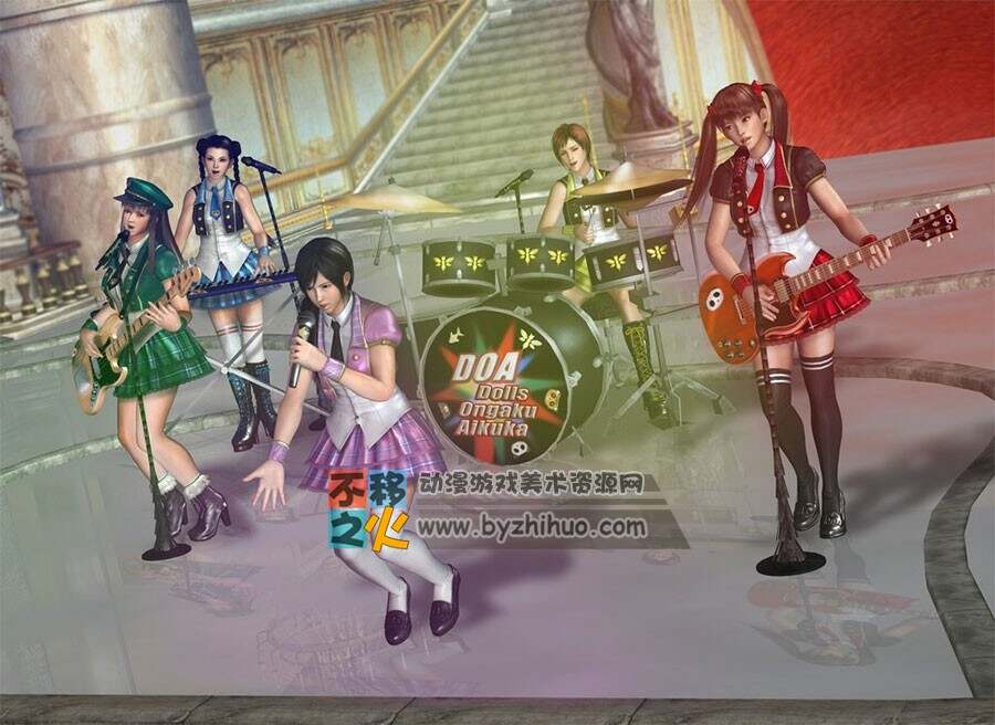 美少女 日韩偶像组合 3D模型