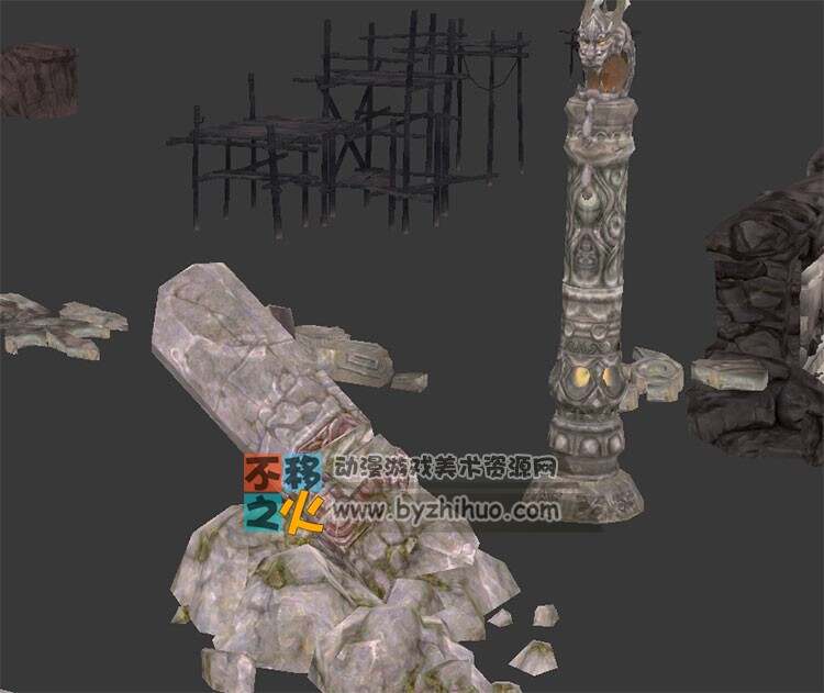 祭坛山石佛像合集 Max模型