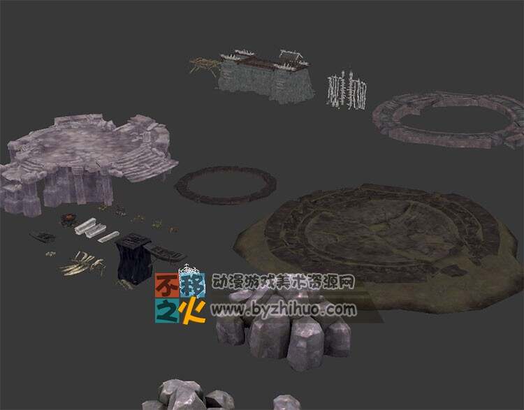 祭坛山石佛像合集 Max模型