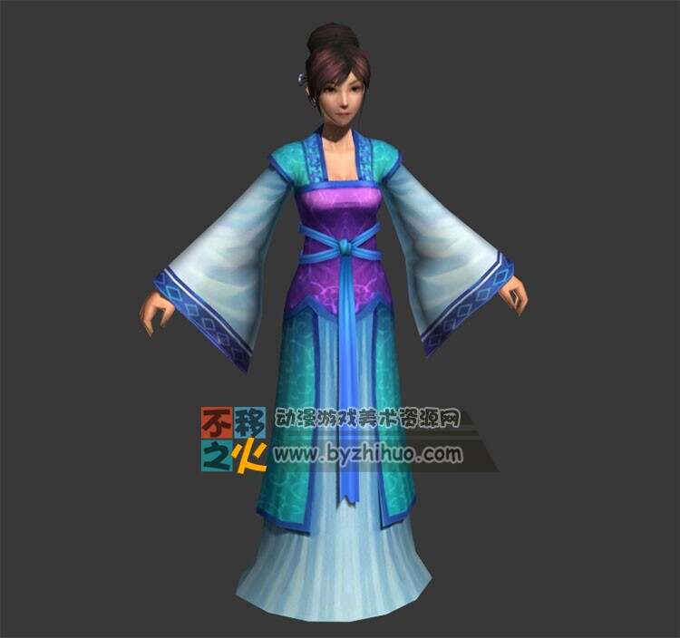 古装温婉女性 小家碧玉 Max模型