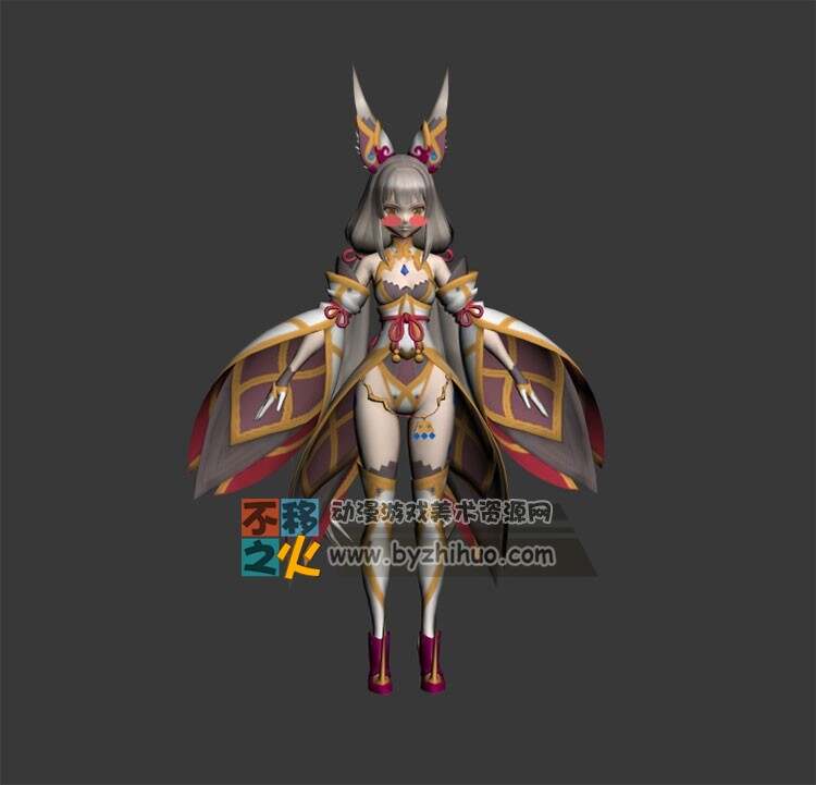 古风 狐狸小萝莉 FBX模型