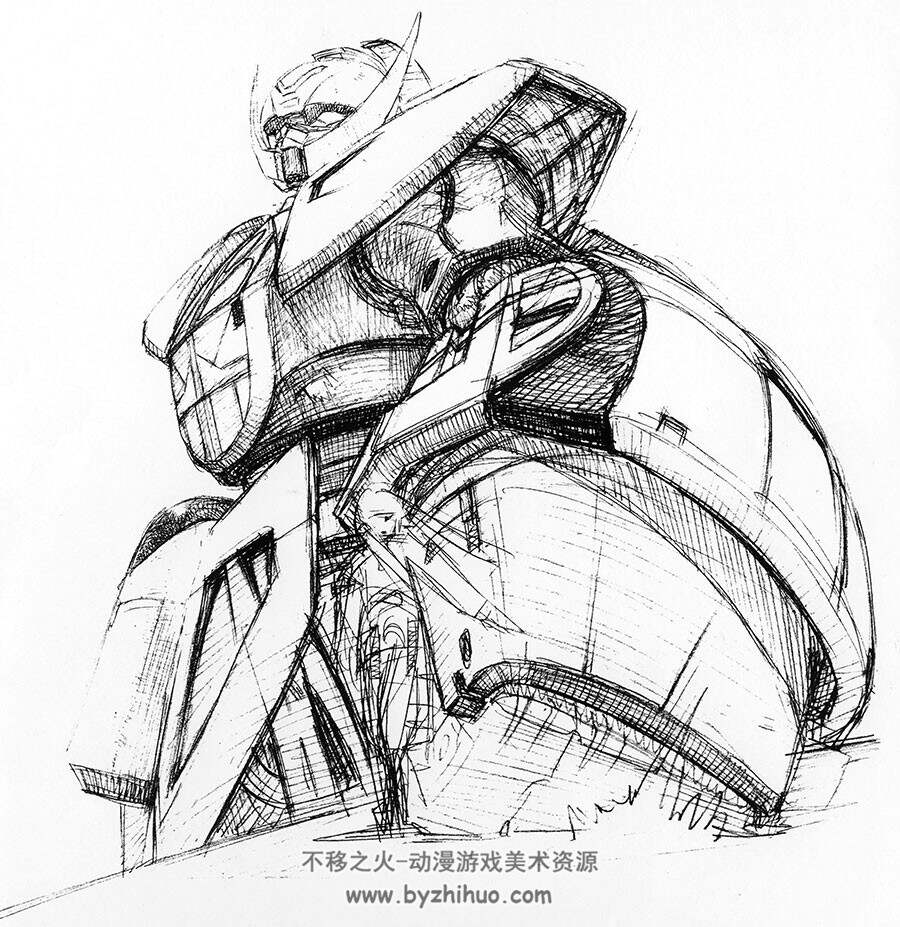 Yasuda Akira 安田朗 高达逆A原画设定集 Turn-A Gundam Designs