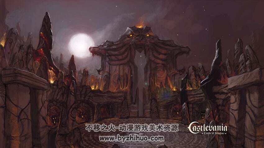 恶魔城：暗影之王 场景角色概念原画 游戏原画素材