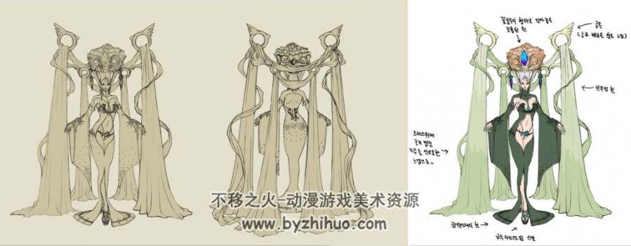 女性角色原画图集  游戏角色素材 113P