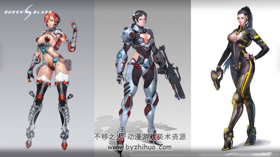 女性角色原画图集  游戏角色素材 113P