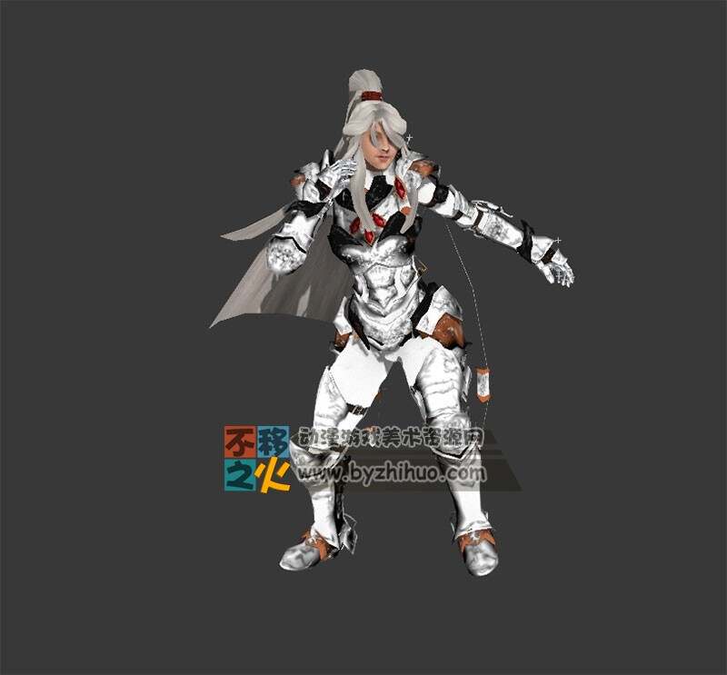 次世代长发铠甲战士模型