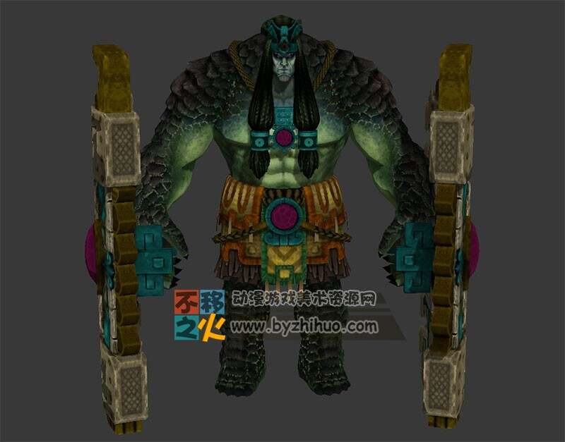 次世代怪人巨人部落战士模型