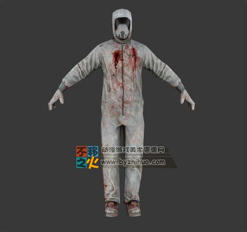 生化医生战士防化服模型