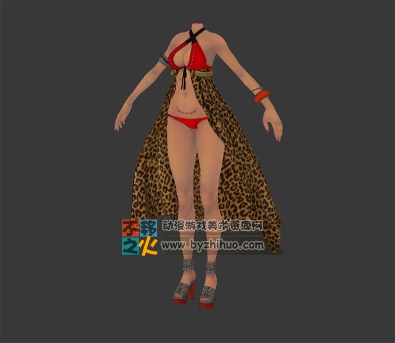 少女体型泳装模型