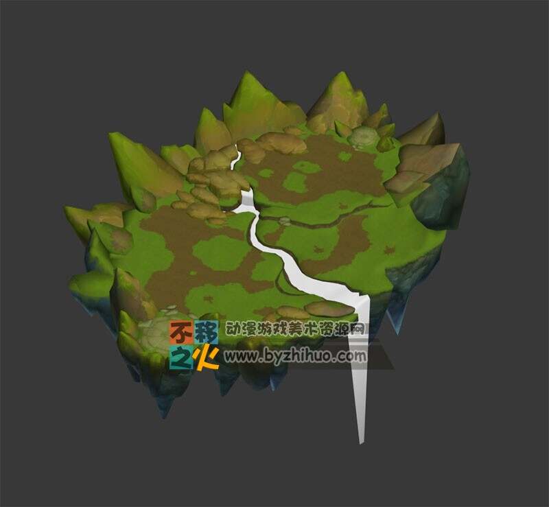 中式古代场景沙盘3D模型 Q版场景小合集